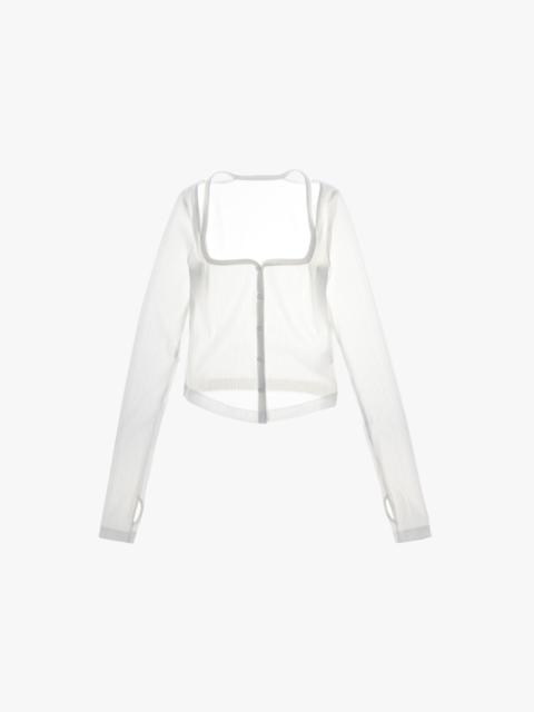 Helmut Lang SQUARE NECK CARDIGAN