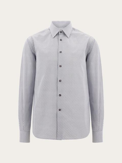 FERRAGAMO Micro-patterned shirt