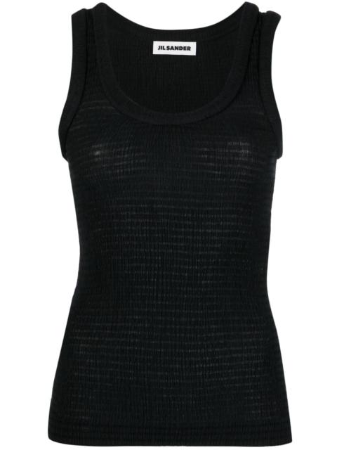 Jil Sander shirred tank top