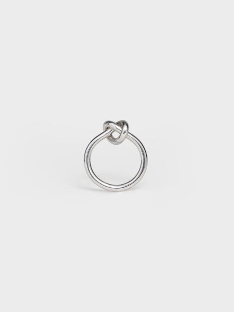 CELINE Knot Ring in Brass with Rhodium finish
