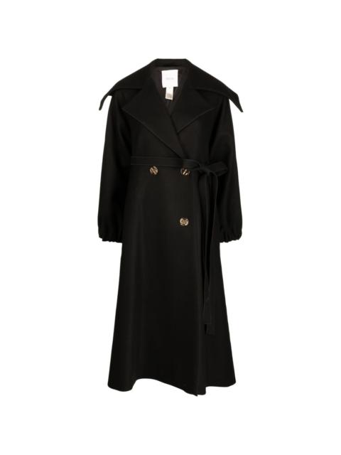 PATOU double-breasted belted coat