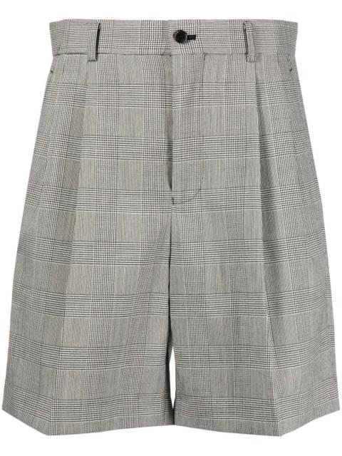 Noir Kei Ninomiya Gingham check wool shorts