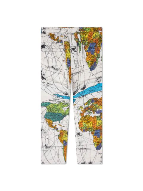 SAINT M×××××× SAINT MICHAEL X DR. WOO WORLD MAP PAJAMA PANT MAP - WHITE