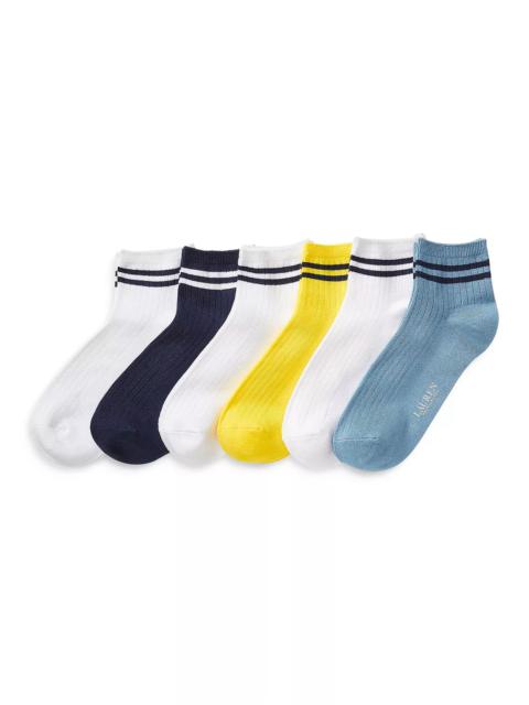 Ralph Lauren Ankle Socks, Pack of 6