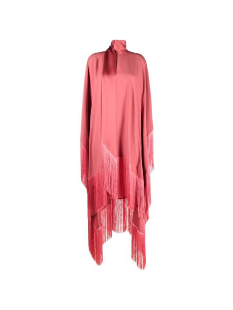 Taller Marmo fringed-edge kaftan dress