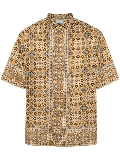 Etro mosaic-print cotton shirt