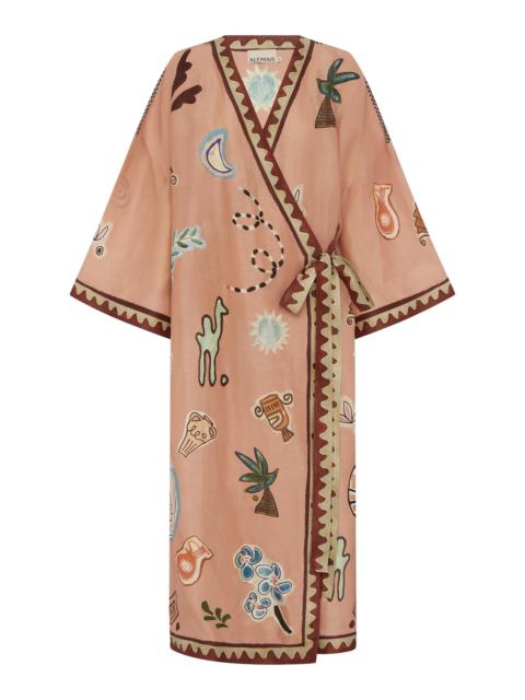 ALÉMAIS Laurence Wrap Midi Dress