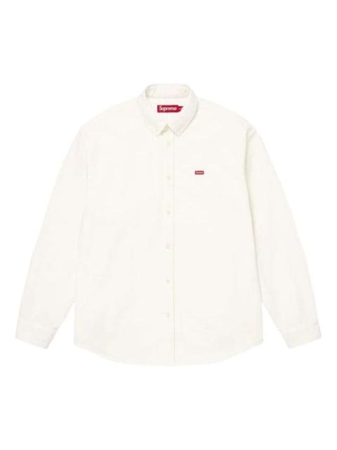 Supreme Supreme SS26 Small Box Denim Shirt 'White' SUP-SS26-362-WHT