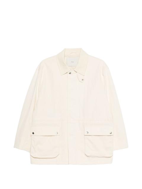 Dunst flap-pocket collared jacket