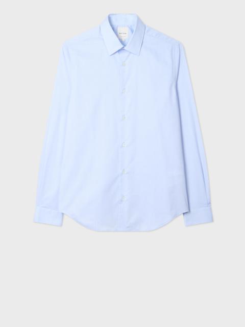 Super Slim-Fit Sky Blue Pin-Dot Easy Care Shirt