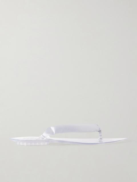 Alaïa Invisible Jelly Satin-trimmed Sandals