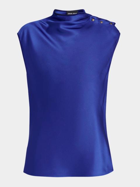 GIORGIO ARMANI Double Silk Satin Blouse