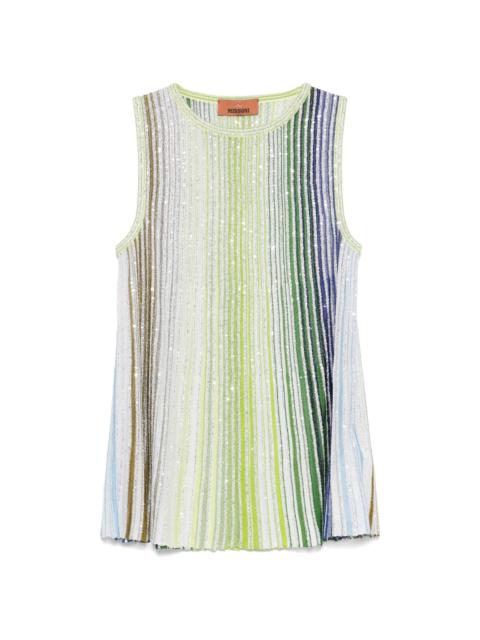 Tシャツ・カットソー MISSONI Multicolor viscose blend top with sequins Missoni Multicolor Viscose Blend Top Sequins | eBay