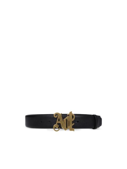 Palm Angels logo leather belt