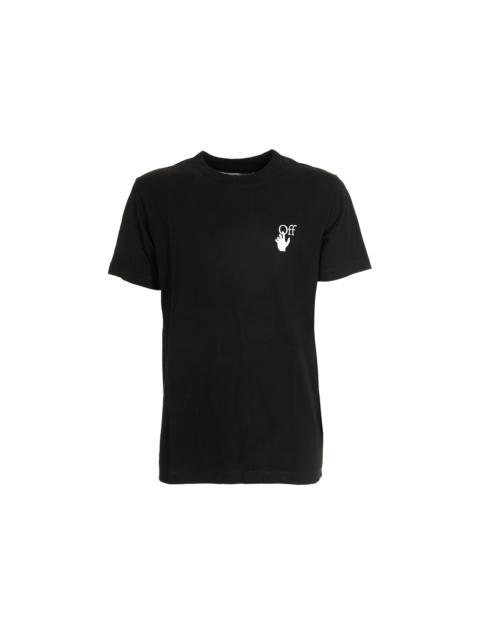 Off-White OFF-WHITE Slim Fit Cut Here Arrows T-shirt Black