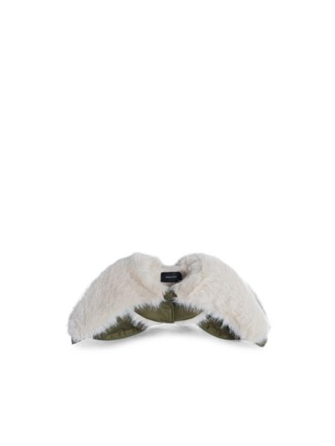 Simone Rocha faux-fur zip-up hood