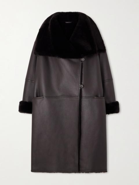 TOTEME Paneled Shearling Coat