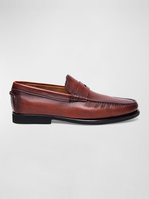 Santoni Men's Ikangia Leather Penny Loafers