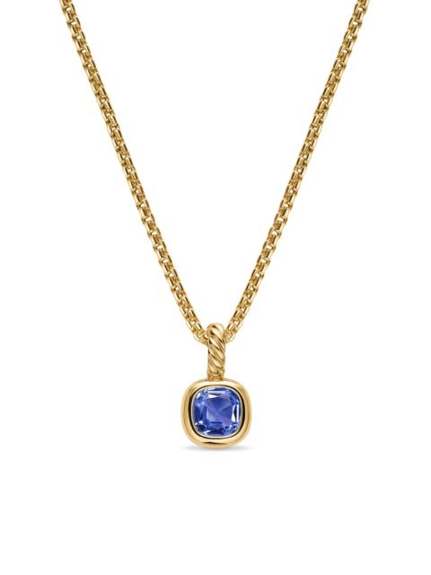 DAVID YURMAN Women's Mini Cushion Cut Amulet in 18K Yellow Gold - Tanzanite