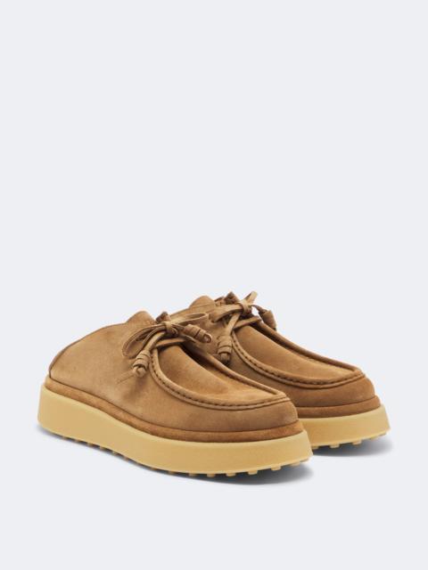 Tod's Suede platform mules