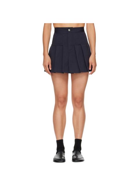 HommeGirls® Navy Pleated Miniskirt