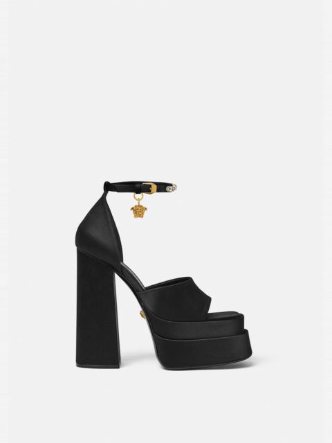 VERSACE Medusa Aevitas Velvet Platform Pumps