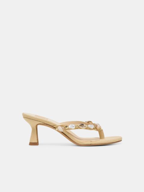dolce vita DAKSIE HEELS LT NATURAL RAFFIA