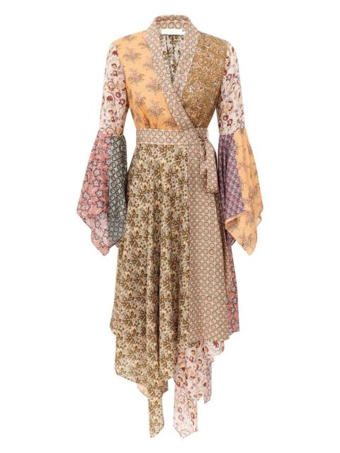 Zimmermann FAIRLIGHT SCARF WRAP DRESS