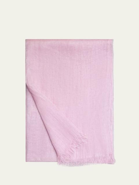 AKRIS Laminated Linen Scarf, 79x28"