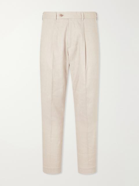 Paul Smith Straight-Leg Linen and Wool-Blend Trousers