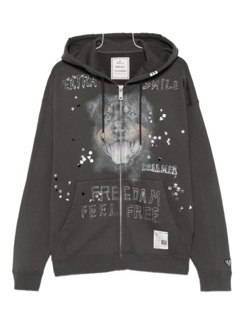 Maison MIHARAYASUHIRO zip-up cotton hoodie
