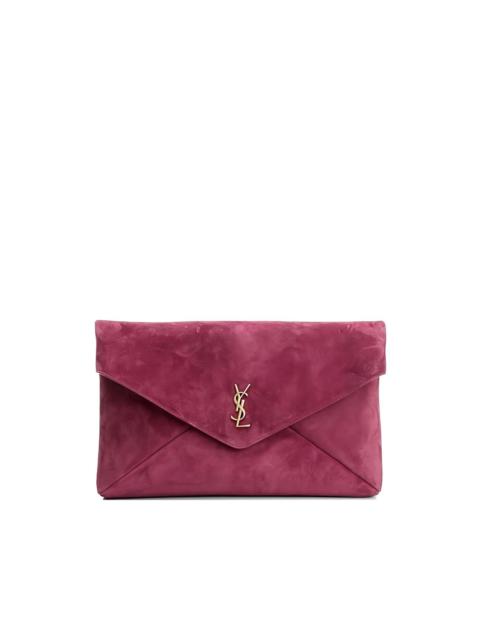 SAINT LAURENT envelope logo clutch