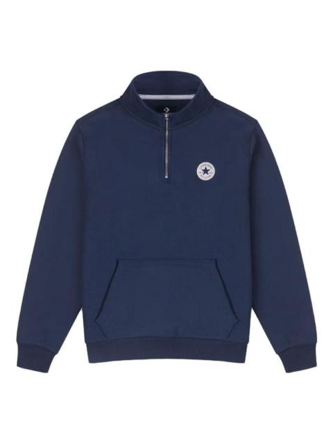 Converse All Star Retro Quarter Zip Sweater 'Navy' 10025910-A01