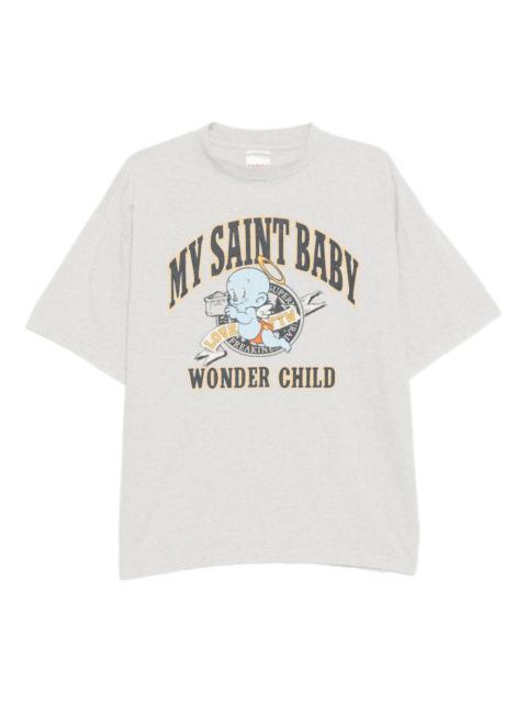 SAINT M×××××× graphic-print T-shirt