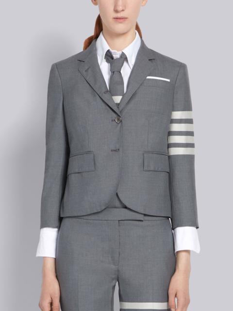 Thom Browne Medium Grey Plain Weave Suiting 4-Bar High Armhole Jacket