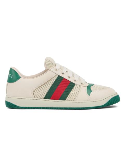 GUCCI Men's Screener Leather & Mesh Low-Top Sneakers - Sand