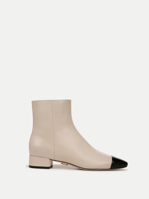 CECILE LEATHER CAP-TOE BOOTIE