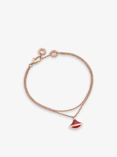 Divas Dream 18ct rose-gold and carnelian bracelet