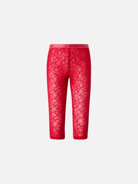 PINKO KNEE-HIGH LEGGINGS IN STRETCH LACE