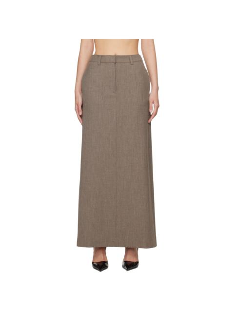 beaufille Brown Minter Maxi Skirt