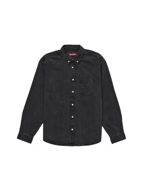 Supreme Supreme Applique Denim Shirt Black