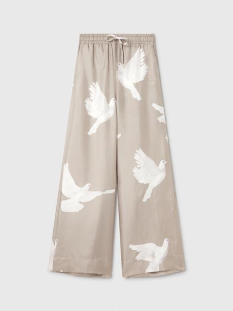 Stella McCartney Oversized Drawstring Dove Print Pants
