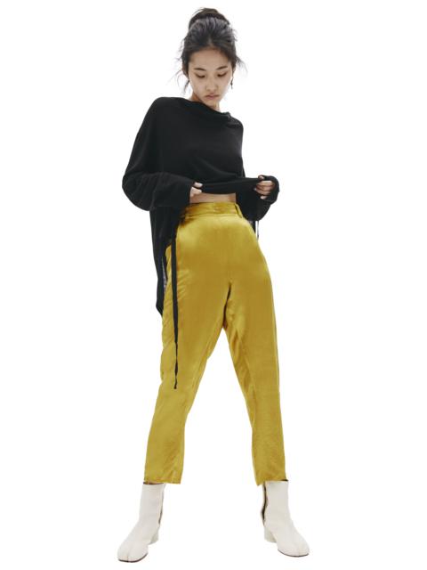 Ann Demeulemeester GOLDEN CROPPED TROUSERS