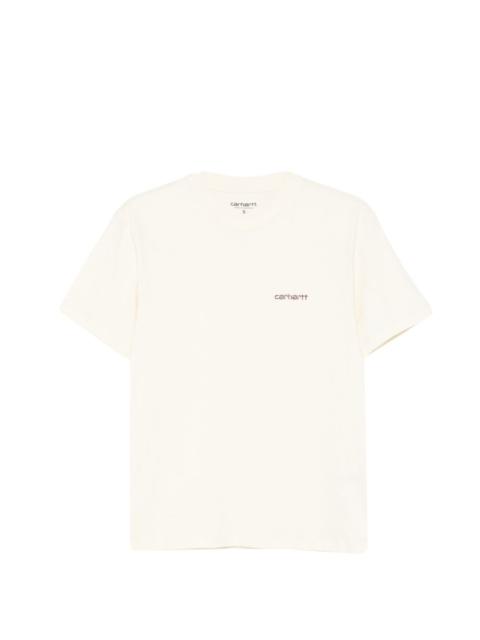 Carhartt Script logo-embroidered T-shirt