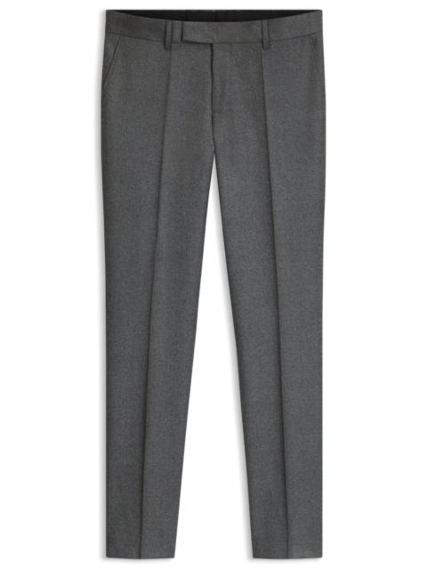 BOSS BOSS ONE SLIM-FIT PANTS IN MELANGE VIRGIN WOOL