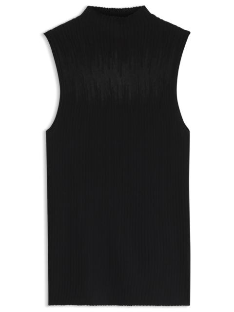 HUGO KNITTED TOP WITH SHEER SECTION