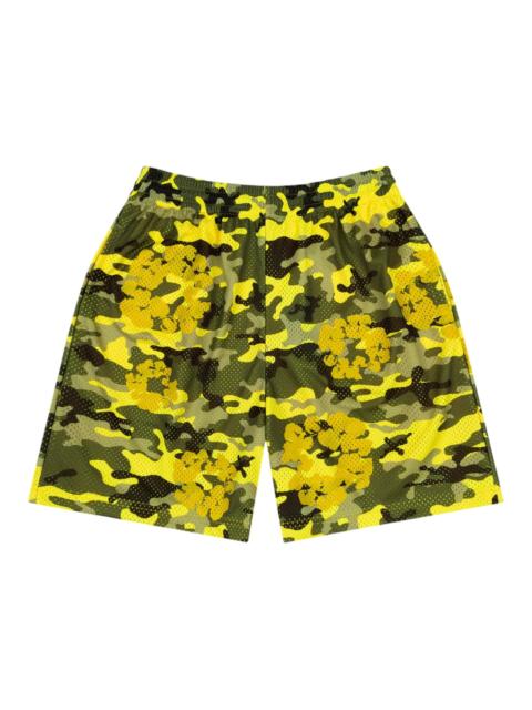 DENIM TEARS Denim Tears Camo Cotton Wreath Mesh Shorts Yellow