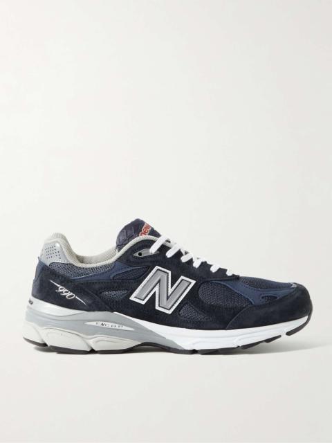 990v3 Suede and Mesh Sneakers