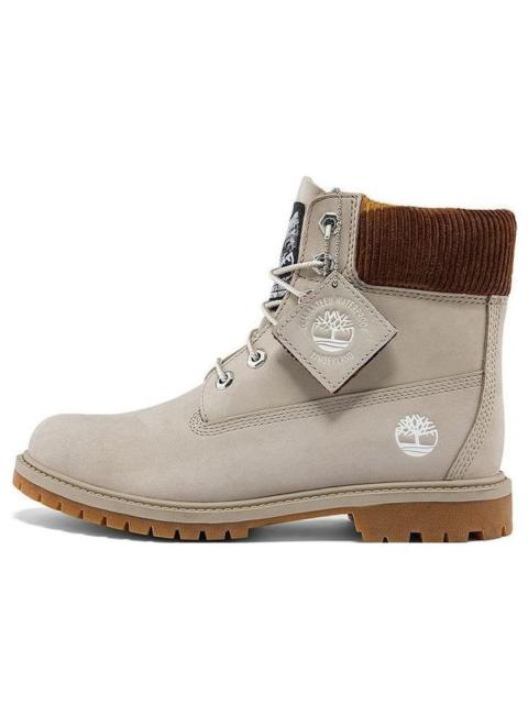 Timberland (WMNS) Timberland Heritage 6 Inch Waterproof Wide Fit Boots 'Beige Nubuck with Camo' A2M83W