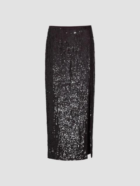TWP Women's Ladylike Sequined Slit Midi Skirt - Delicioso